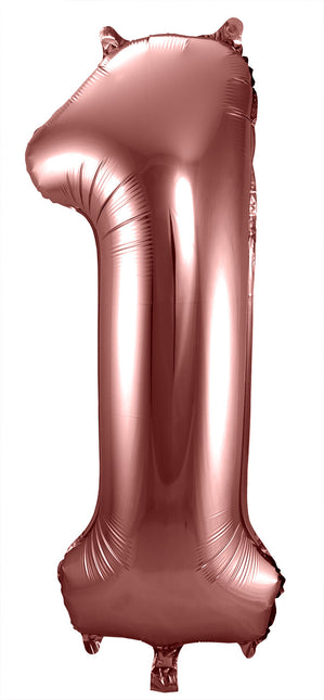 Balon foliowy Figurka 1 Brązowy XL 86cm pusty