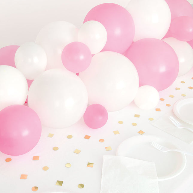 Zestaw dekoracji balonowych różowy