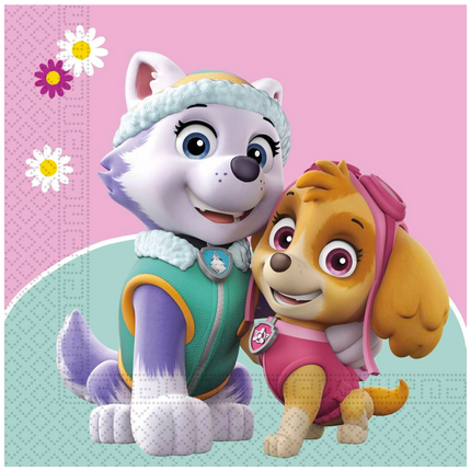 Paw Patrol Serwetki Skye i Everest 33cm 20szt