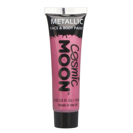 Metaliczna farba do twarzy Cosmic Moon Pink 12ml