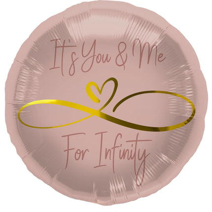 Balon helowy Infinity Love pusty 45 cm