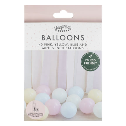 Balony Pastel 13cm 40szt