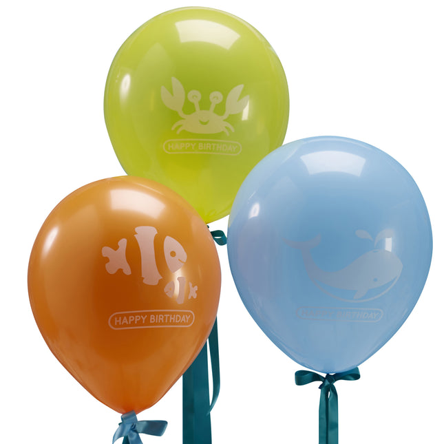 Balony Morskie stworzenia 22cm 3szt