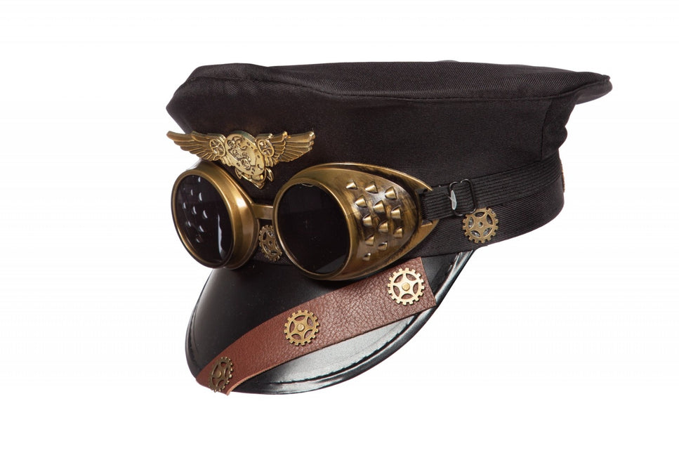 Czapka Steampunk z goglami