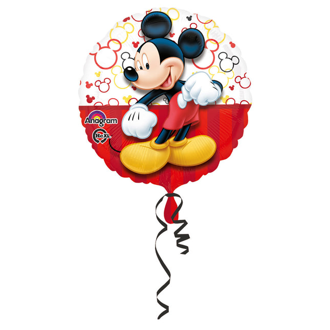 Balon helowy Myszka Miki czerwony 43 cm pusty