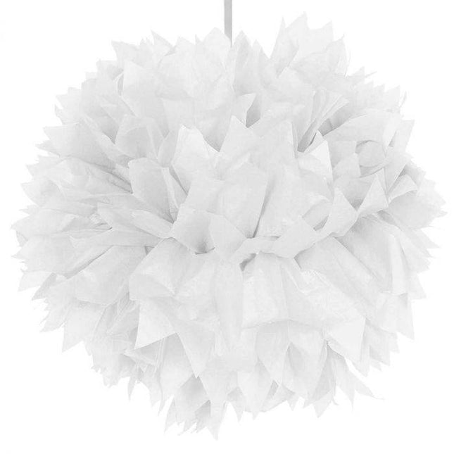 Pompon biały 30 cm