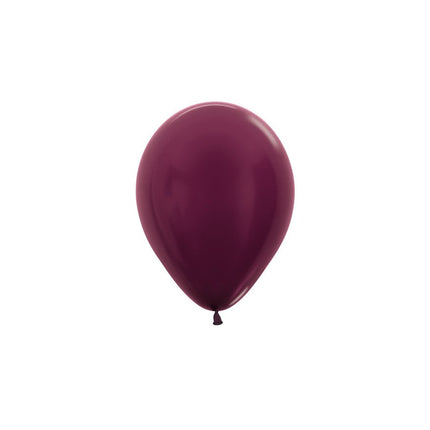 Balony Metallic Burgundy 12cm 50szt