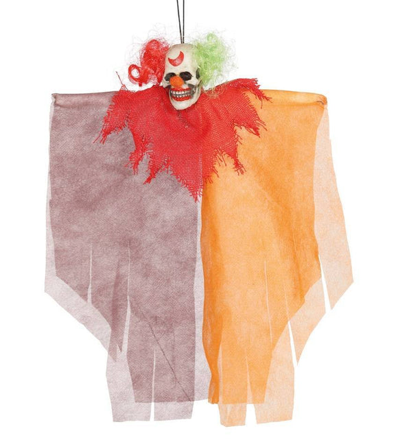 Halloweenowa lalka klaun 30 cm