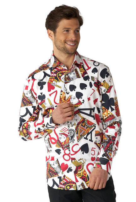 Casino Playing Cards Shirt Men OppoSuits