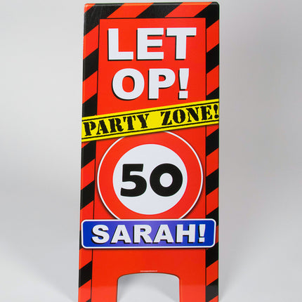 Znak ostrzegawczy Sarah 50 lat 62,5 cm