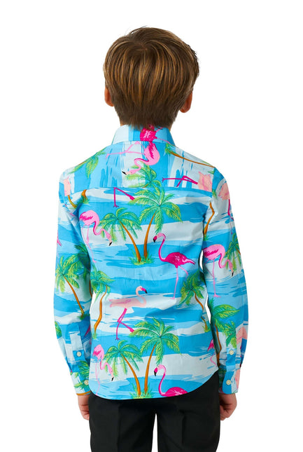 Hawaii Flamingo Shirt Boy OppoSuits