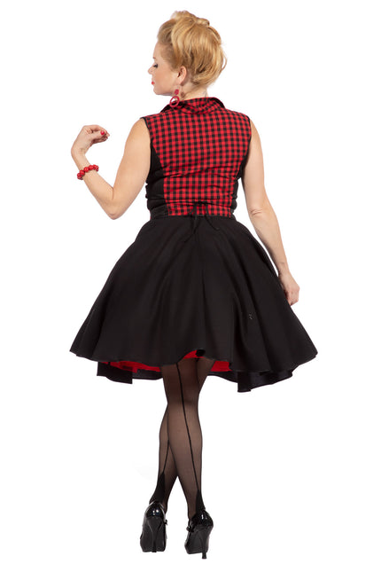 Rock N Roll 50S Dress Black Red Ladies