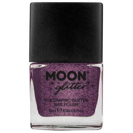 Holograficzny lakier do paznokci Moon Glitter Fuksja 14ml