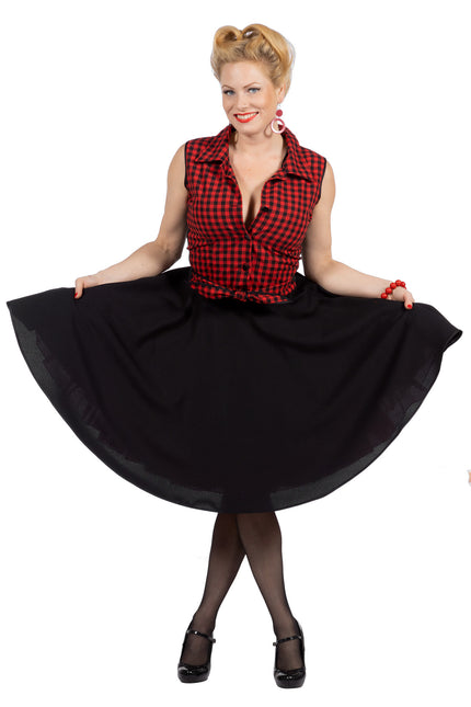 Rock N Roll 50S Dress Black Red Ladies