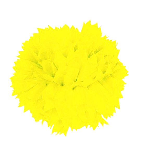 Pompon Neon Żółty 30cm