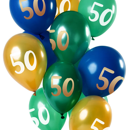 Balony 50 Years Mix 30cm 12szt