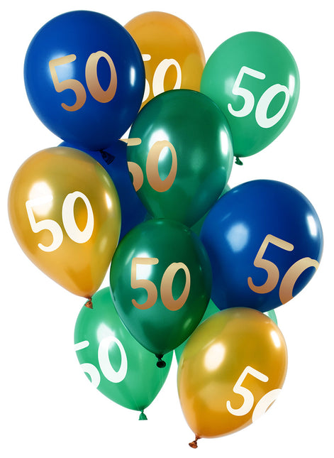 Balony 50 Years Mix 30cm 12szt