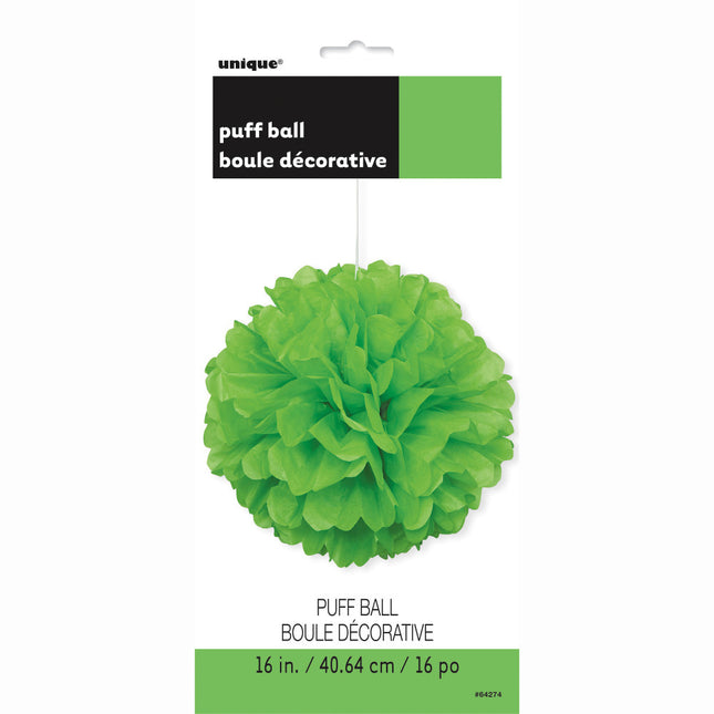 Pompon Lime Green 40cm