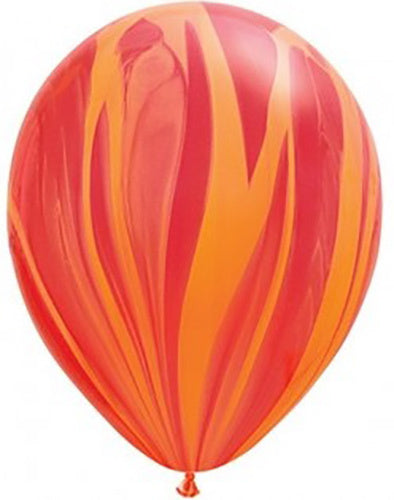 Balony Superagate Red & Orange 28cm 25szt