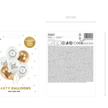 Balony God Bless Mix 30cm 6szt