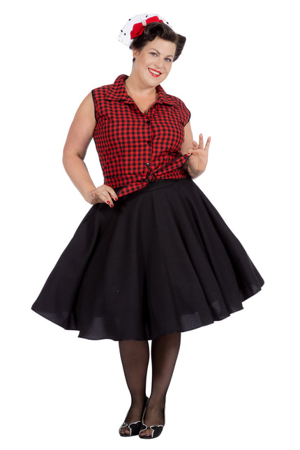 Rock N Roll 50S Dress Black Red Ladies