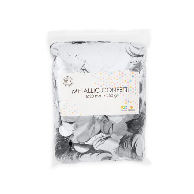 Silver Confetti Metallic 250gr