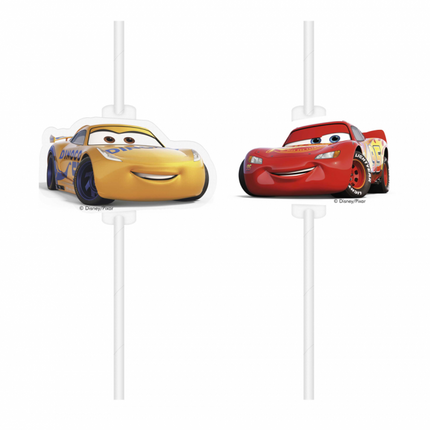 Cars 3 Słomki papierowe 4 szt.