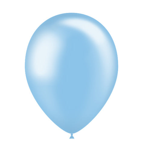 Balony jasnoniebieskie metaliczne 25cm 50szt