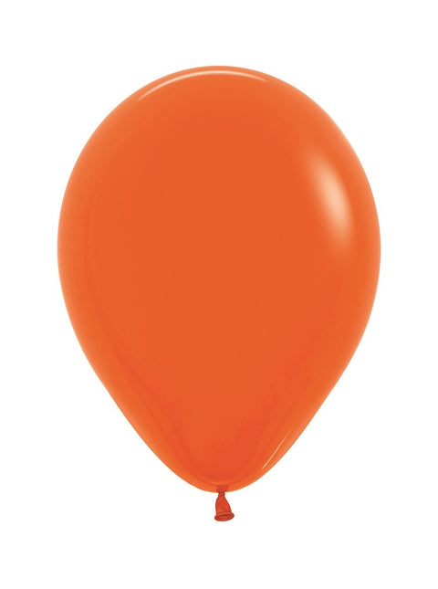 Balony pomarańczowe 25cm 100szt