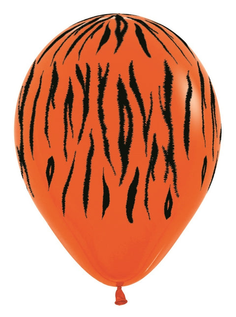 Balony Jungle Stripes Mix 30cm 25szt