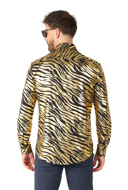 Złota koszula męska Tiger OppoSuits