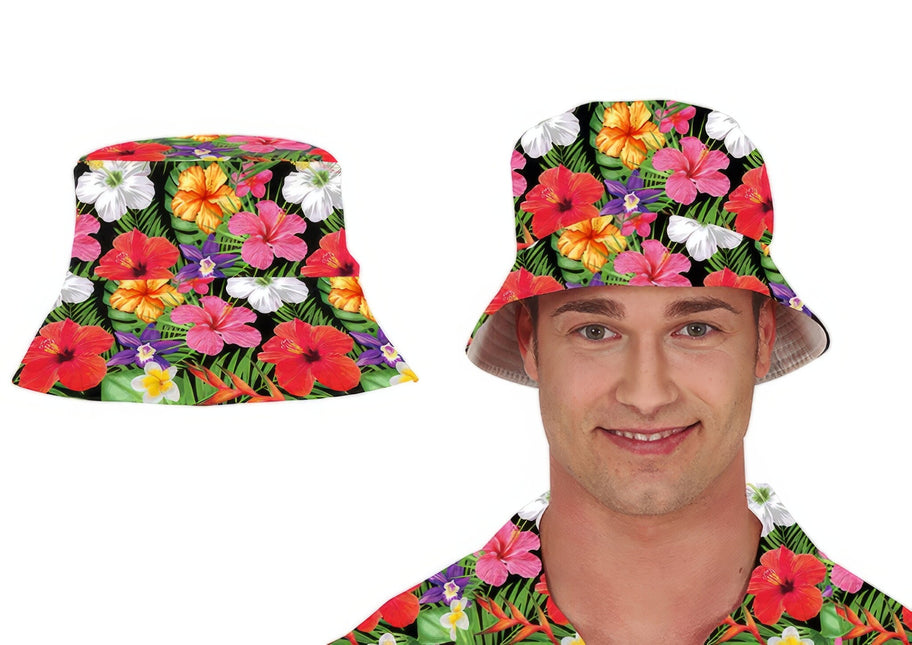 Hawaii Bucket Hat Flowers