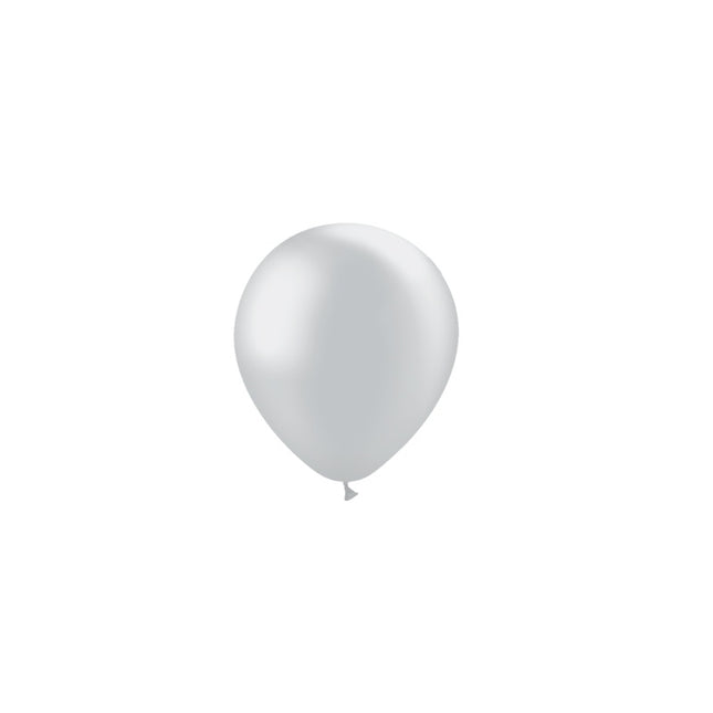 Balony srebrne metaliczne 13cm 100szt