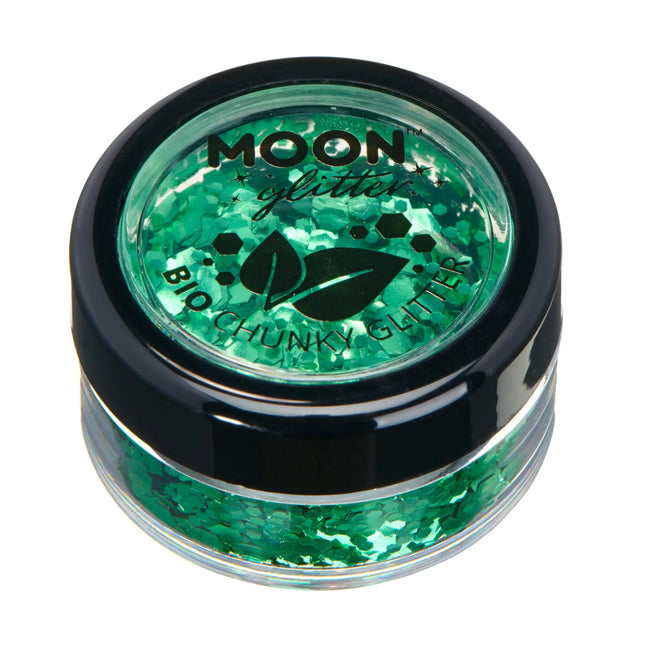 Moon Glitter Bio Chunky Glitter Green 3g