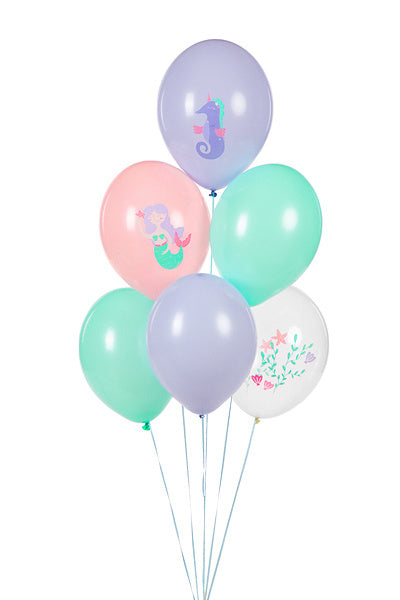 Balony syrenki 30cm 6szt