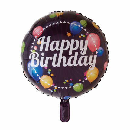 Balon helowy Happy Birthday Balony 45 cm puste