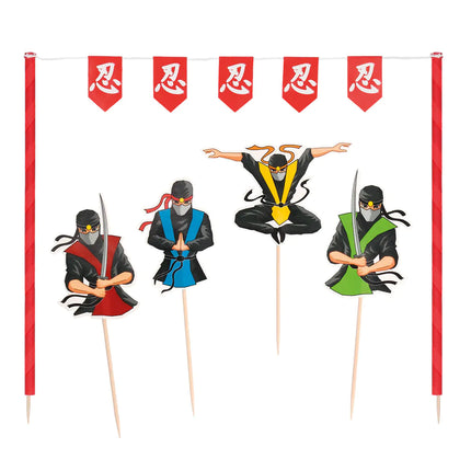 Ninja Cake topper 5 szt.