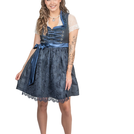 Granatowa sukienka Dirndl Dress Oktoberfest Women 2 Pieces