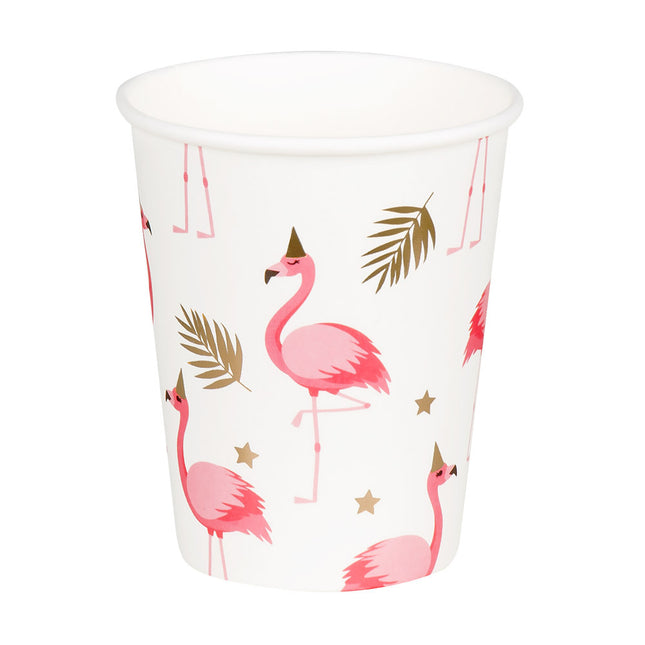 Kubki Flamingo papierowe 210ml 10szt