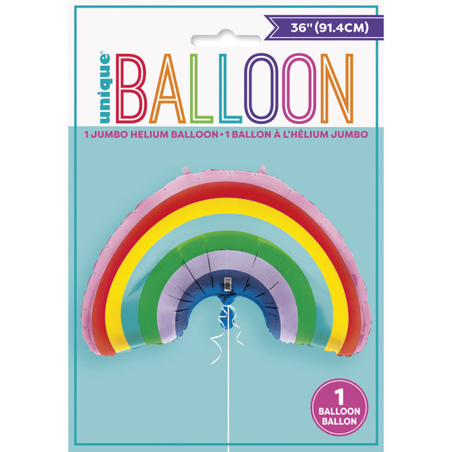 Balon helowy Rainbow 91 cm pusty