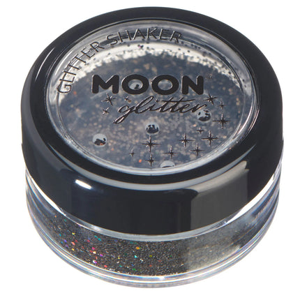 Moon Glitter Holographic Glitter Shakers Black 5g