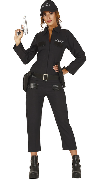 Kostium policyjny damski czarny