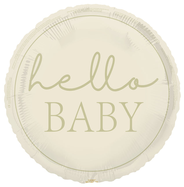 Balon helowy Hello Baby Nude 45 cm