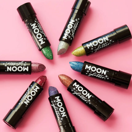 Moon Glitter Holographic Glitter Lipstick Rose Gold 4.2g