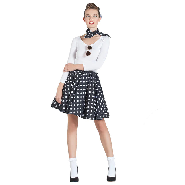 Rock N Roll 50S Dress Black White Ladies