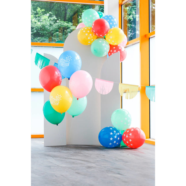 Balony Jesteś Gwiazdą Kolorowe 33cm 6szt