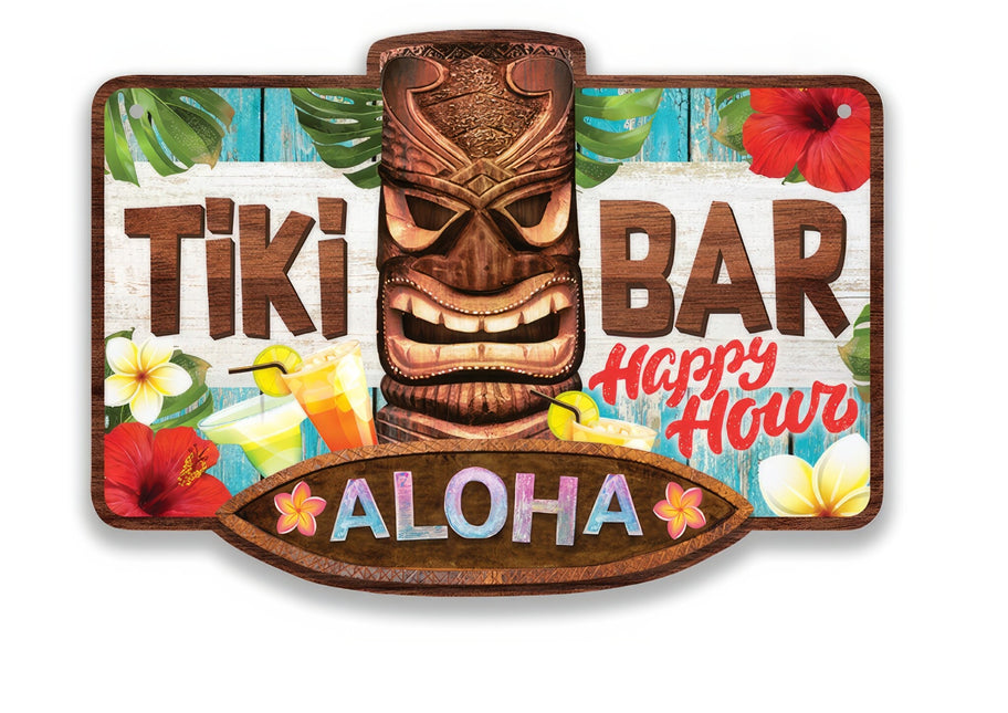 Hawaii Plate Tiki Bar 35 cm