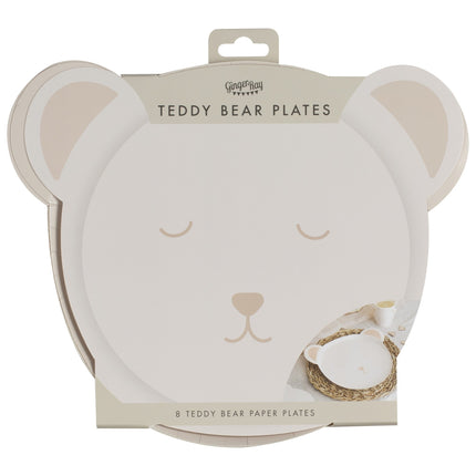 Talerzyki Baby Shower Paper Teddy 8szt