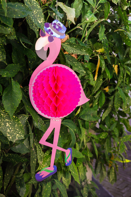 Hawaii Honeycomb Flamingo 58 cm