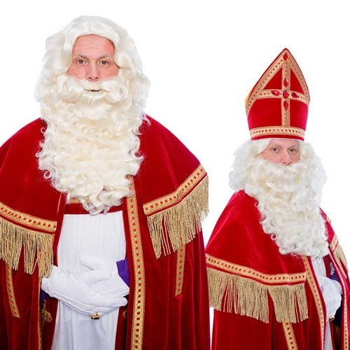 Sinterklaas Broda P Kręcone wąsy Kanekalon